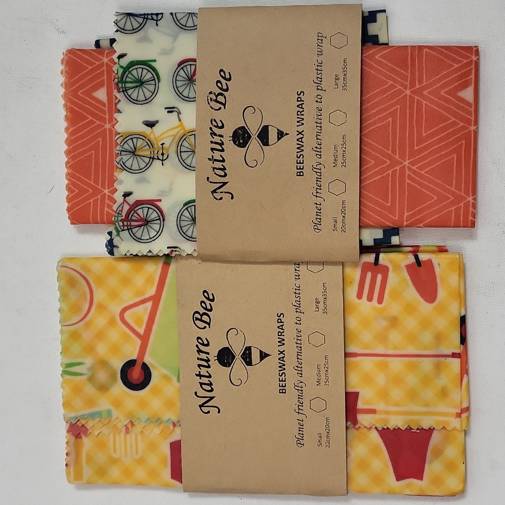 NIP Nature Bee beeswax wraps, set of 5 small wraps